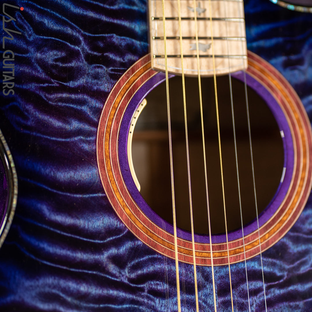 PRS Private Stock Angelus Acoustic Aqua Violet Smoked Burst