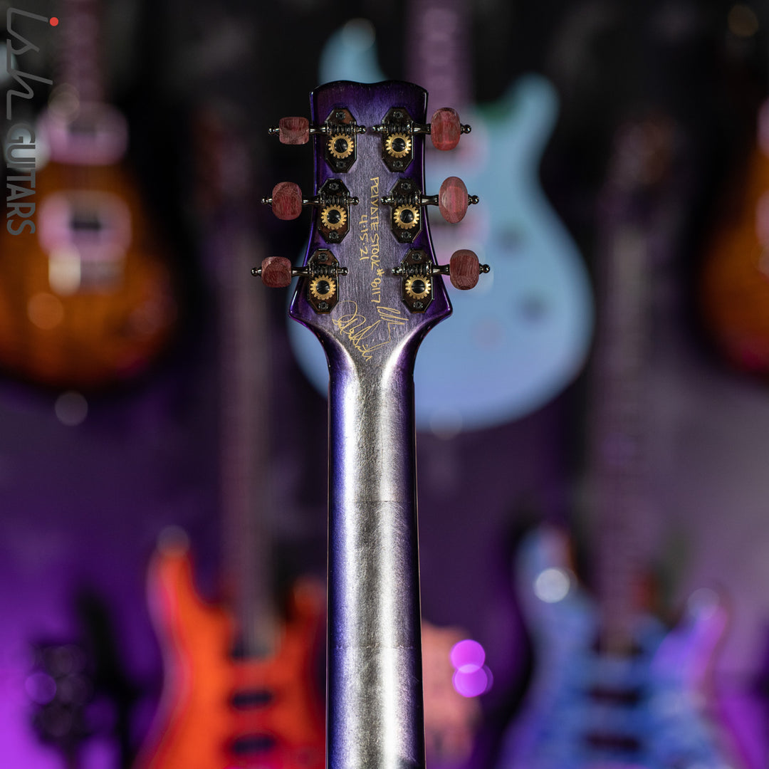 PRS Private Stock Angelus Acoustic Aqua Violet Smoked Burst