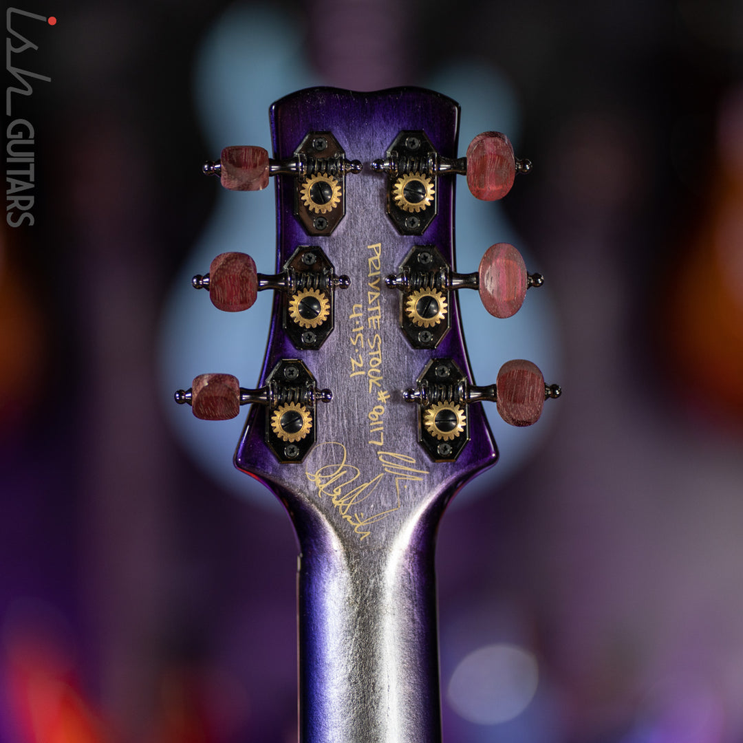 PRS Private Stock Angelus Acoustic Aqua Violet Smoked Burst