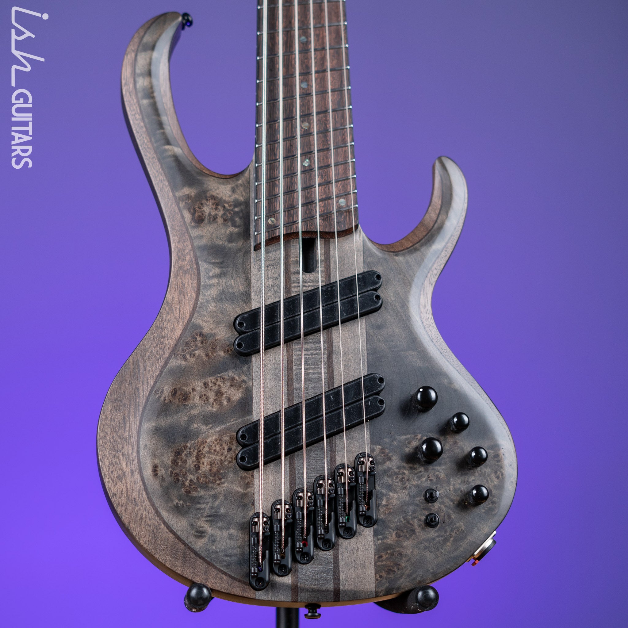 Ibanez BTB806MS Multi-Scale 6-String Bass Transparent Grey Flat