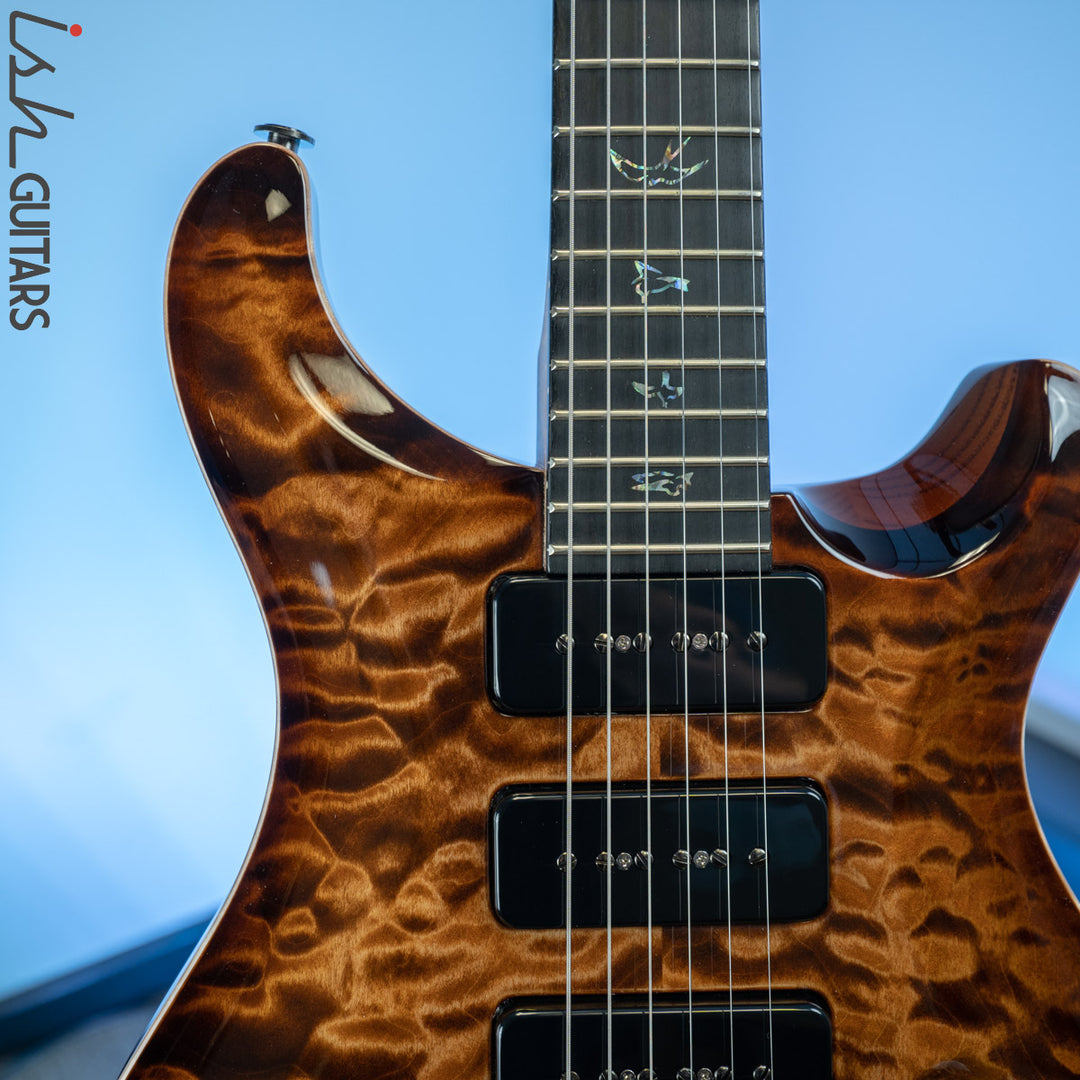 PRS Wood Library Custom 22 Soapbar Copperhead Burst