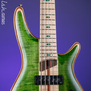 Ibanez Premium SR5FMDX 5-String Bass Emerald Green Low Gloss