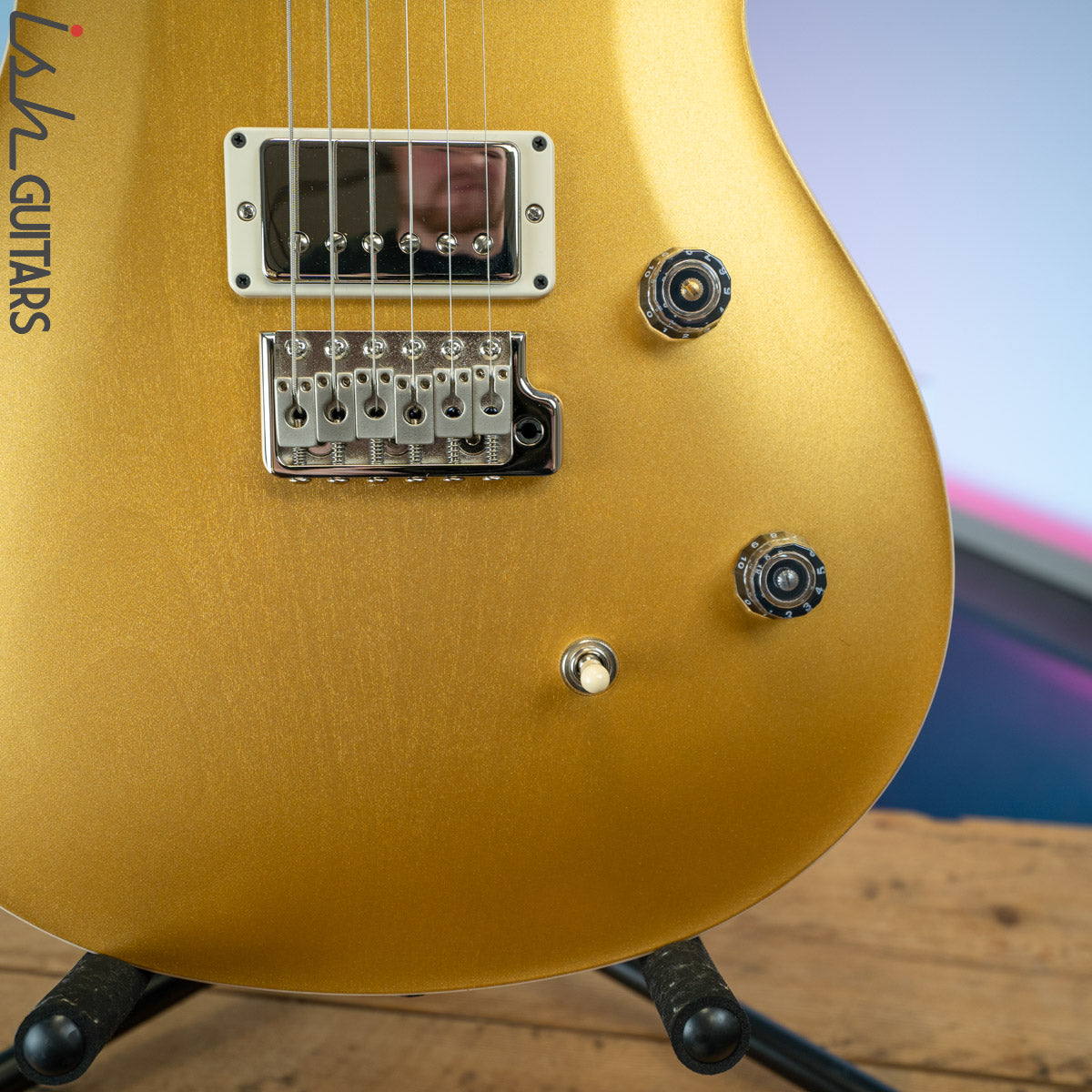 PRS CE 24 Satin Nitro 57/08 Ebony Fretboard Gold Top – Ish Guitars