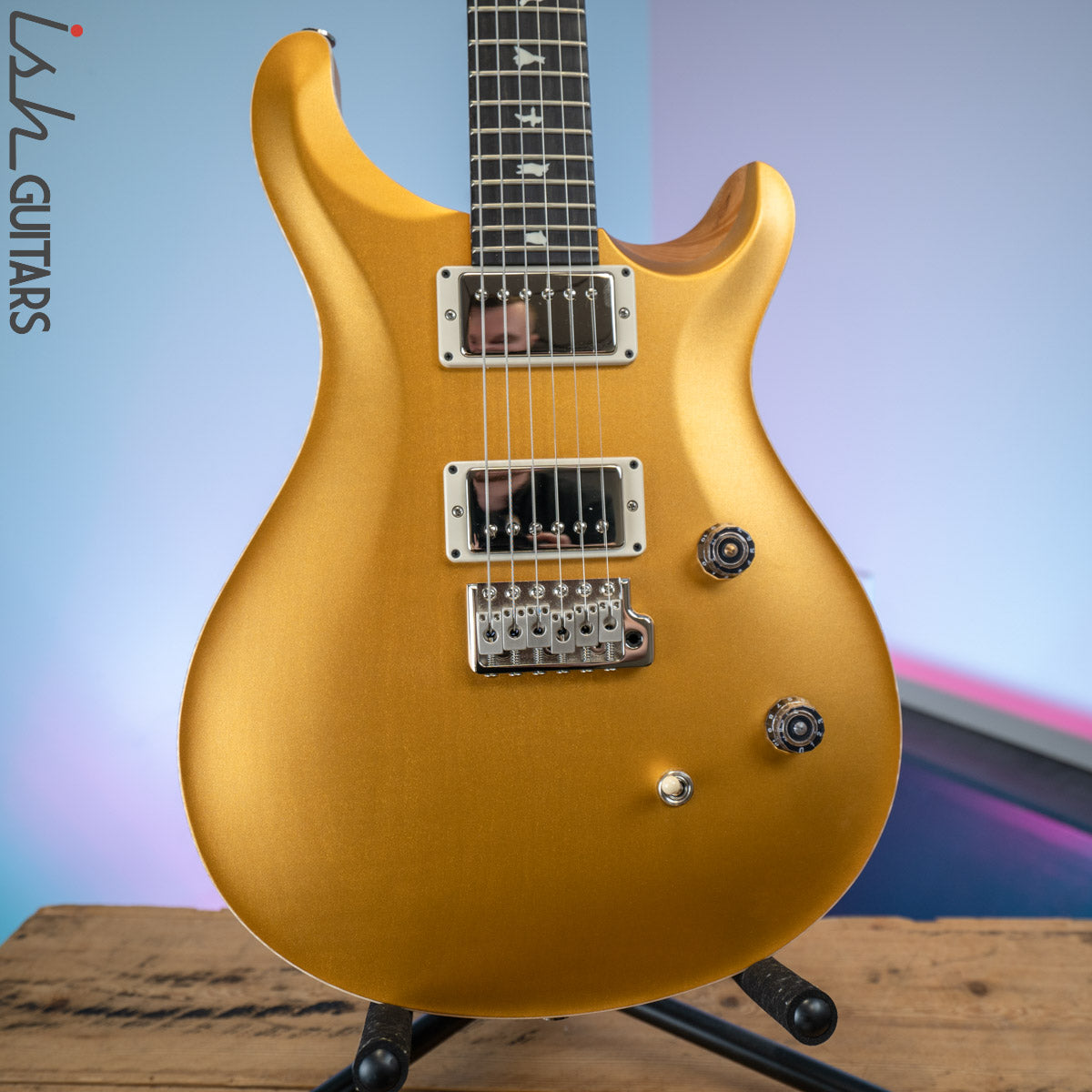 PRS CE 24 Satin Nitro 57/08 Ebony Fretboard Gold Top – Ish Guitars