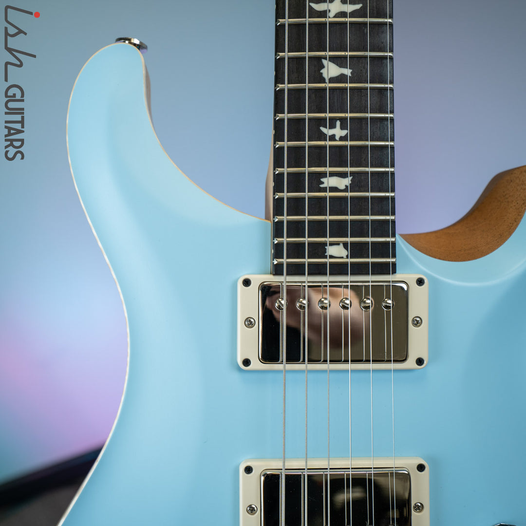 PRS CE 24 Satin Nitro 57/08 Ebony Fretboard Powder Blue
