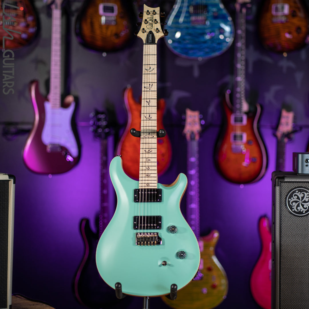 2021 PRS Custom 24 Wood Library Seafoam Green Opaque Satin