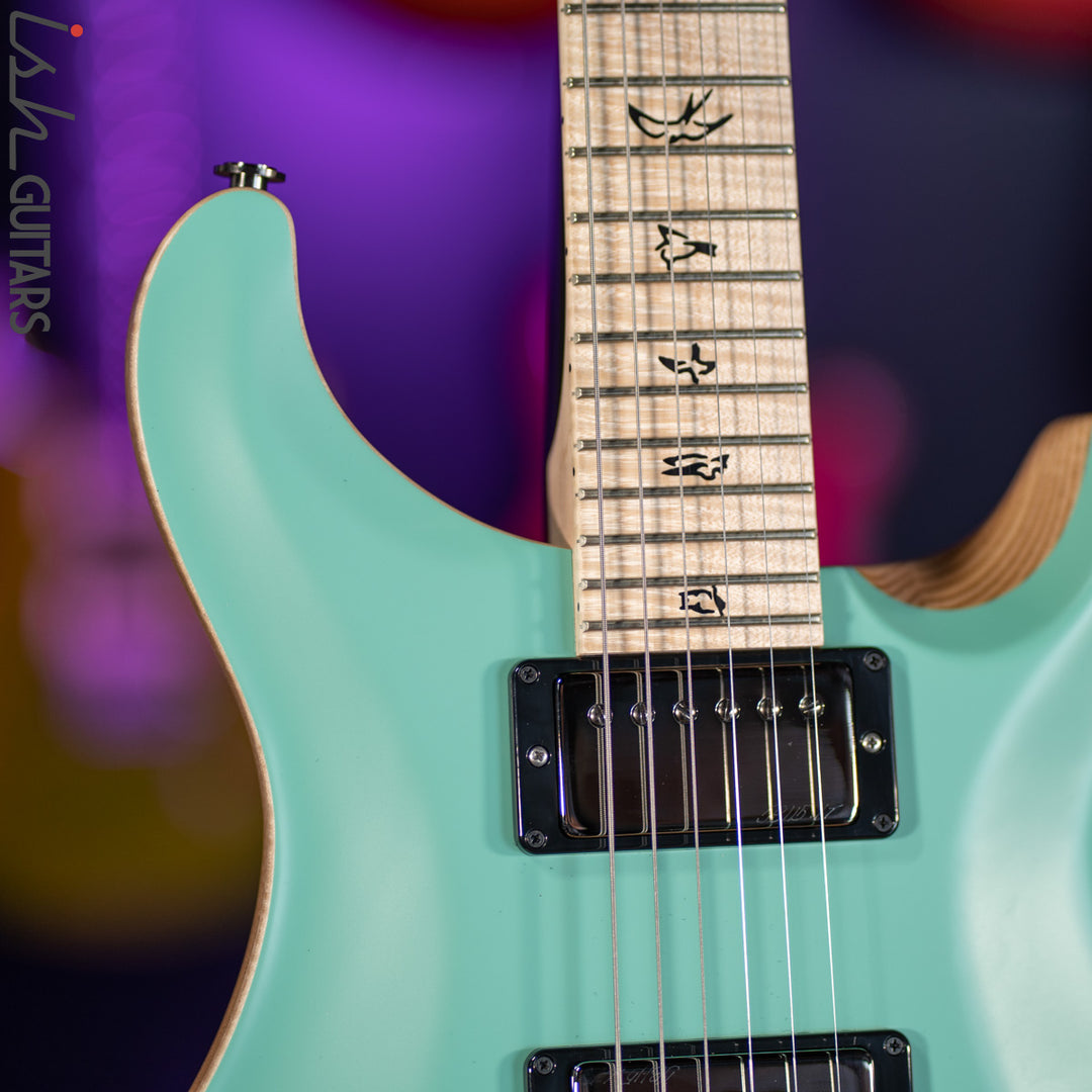 2021 PRS Custom 24 Wood Library Seafoam Green Opaque Satin