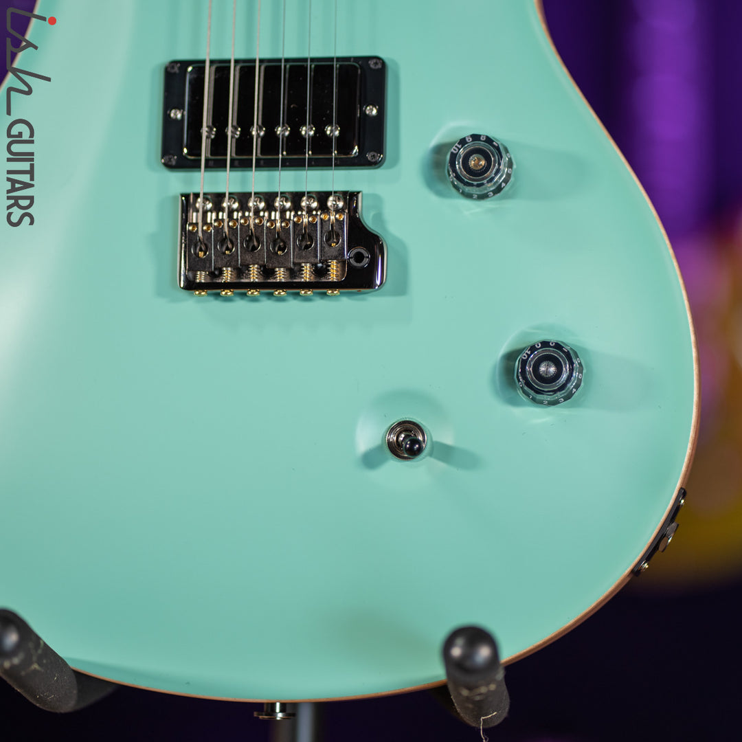 2021 PRS Custom 24 Wood Library Seafoam Green Opaque Satin