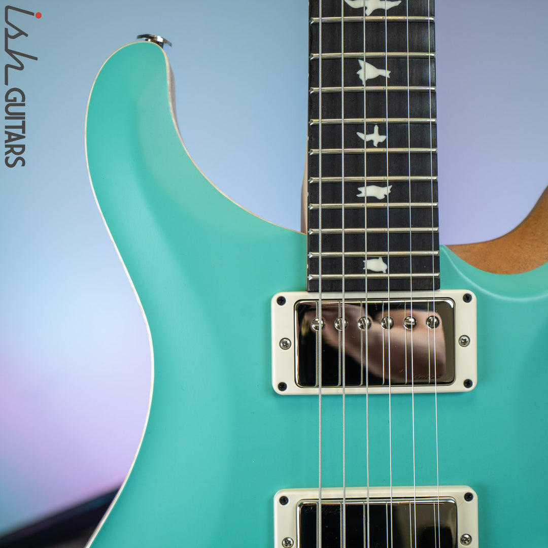 PRS CE 24 Satin Nitro 57/08 Ebony Fretboard Seafoam Green