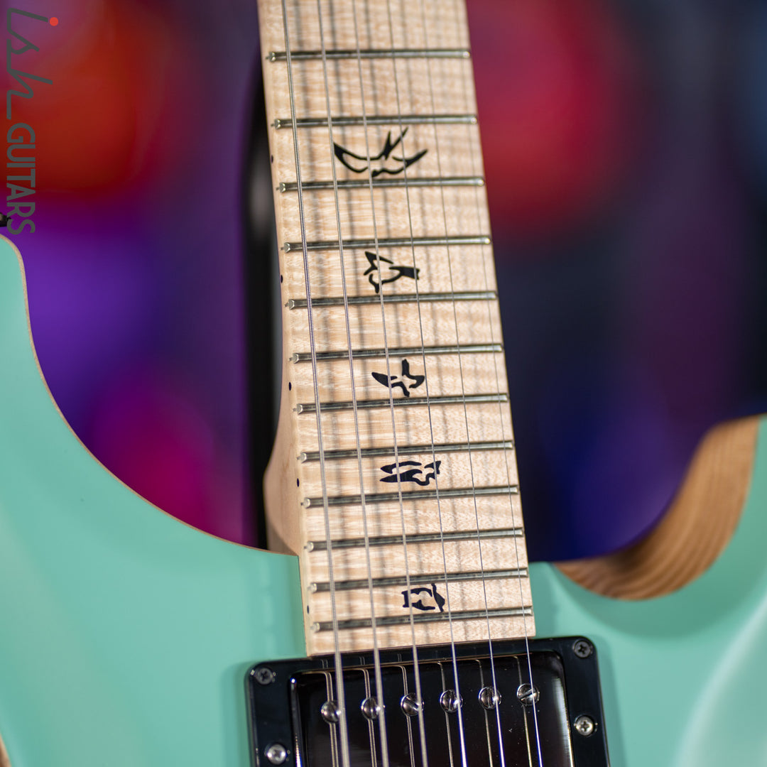 2021 PRS Custom 24 Wood Library Seafoam Green Opaque Satin
