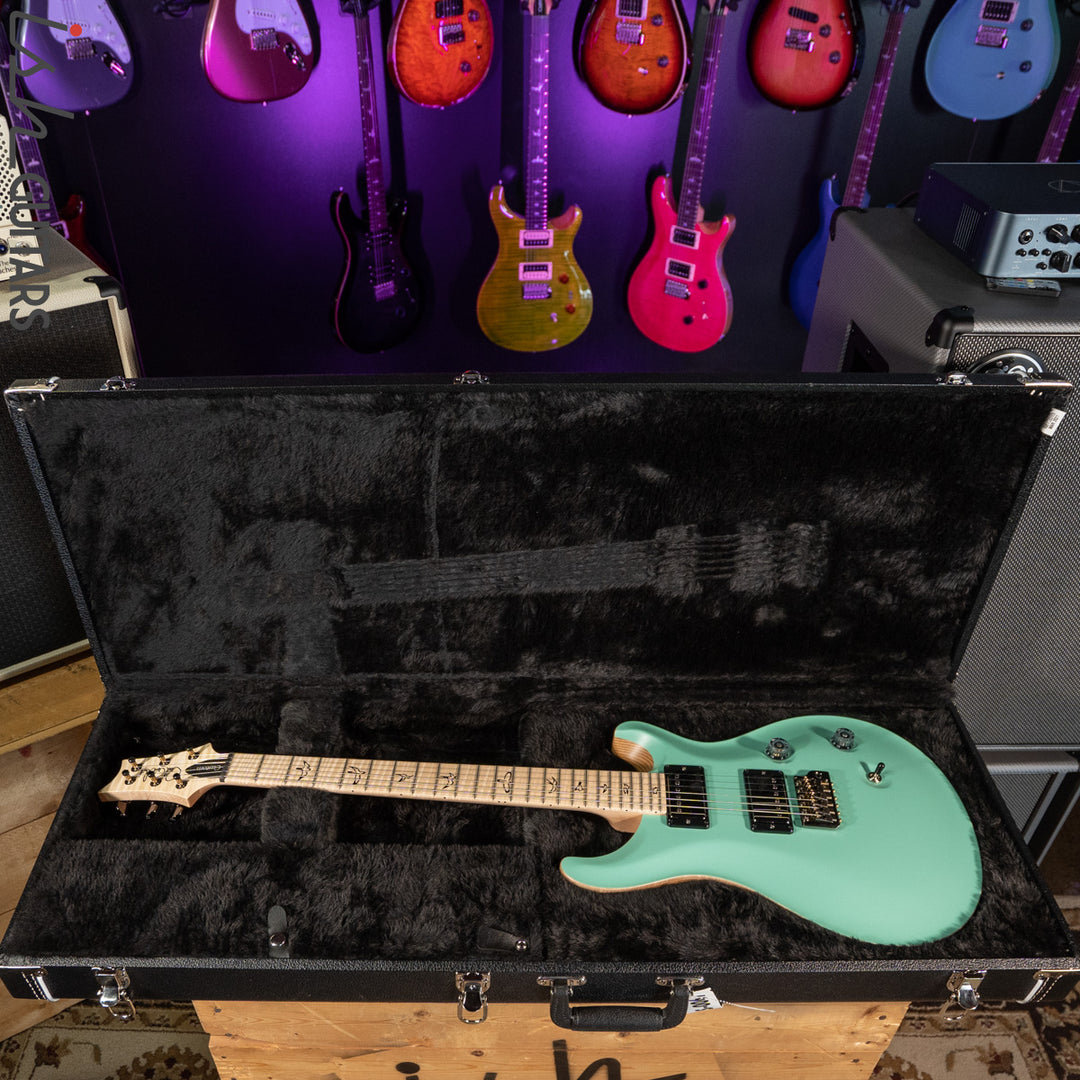 2021 PRS Custom 24 Wood Library Seafoam Green Opaque Satin