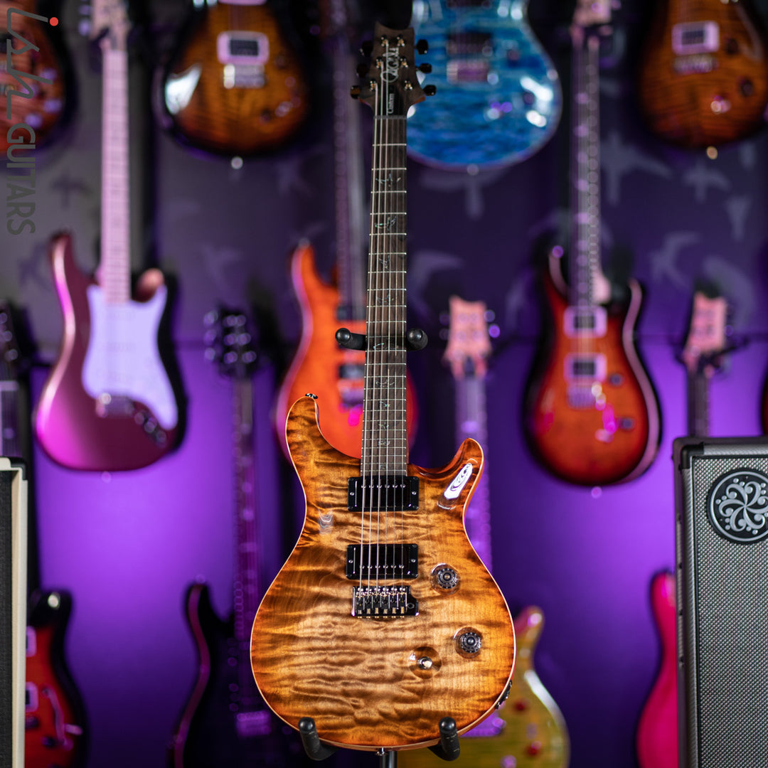 PRS Custom 24 Wood Library Autumn Sky One Piece Quilt 10 Top