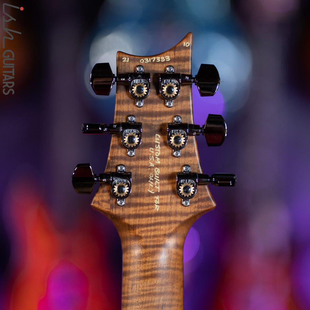 PRS Custom 24 Wood Library Autumn Sky One Piece Quilt 10 Top