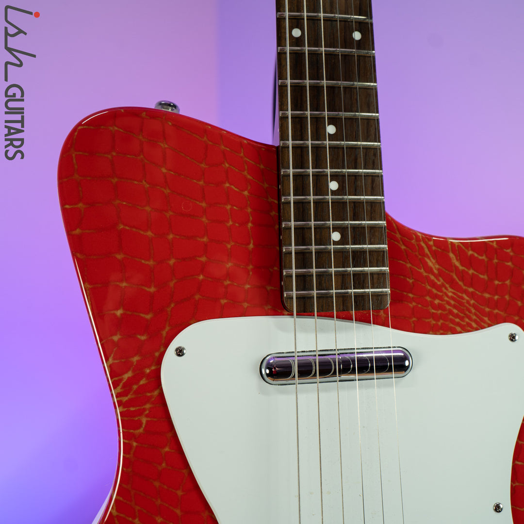 Danelectro Heaven Hawk Guitar Red Alligator Prototype