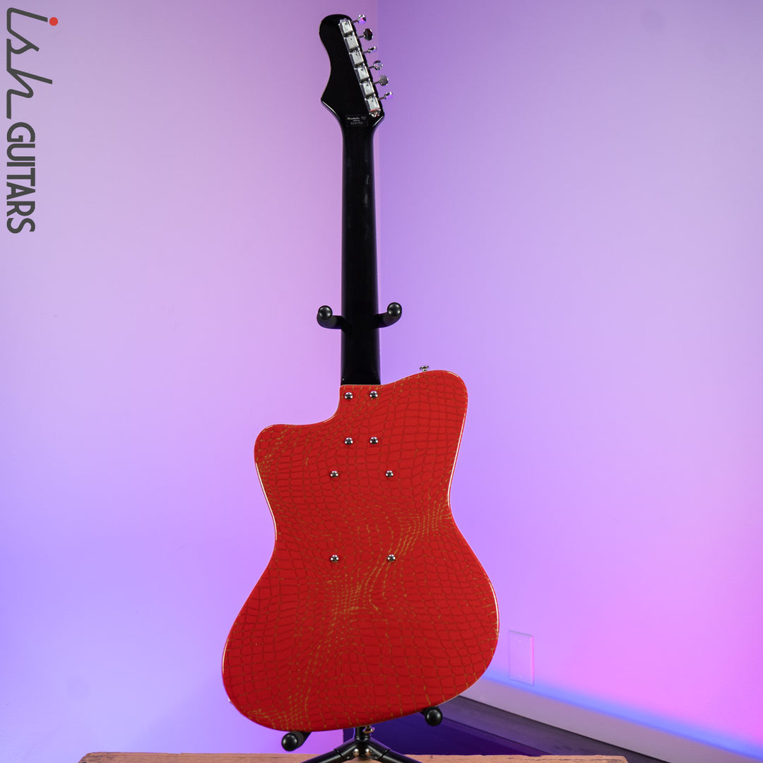 Danelectro Heaven Hawk Guitar Red Alligator Prototype