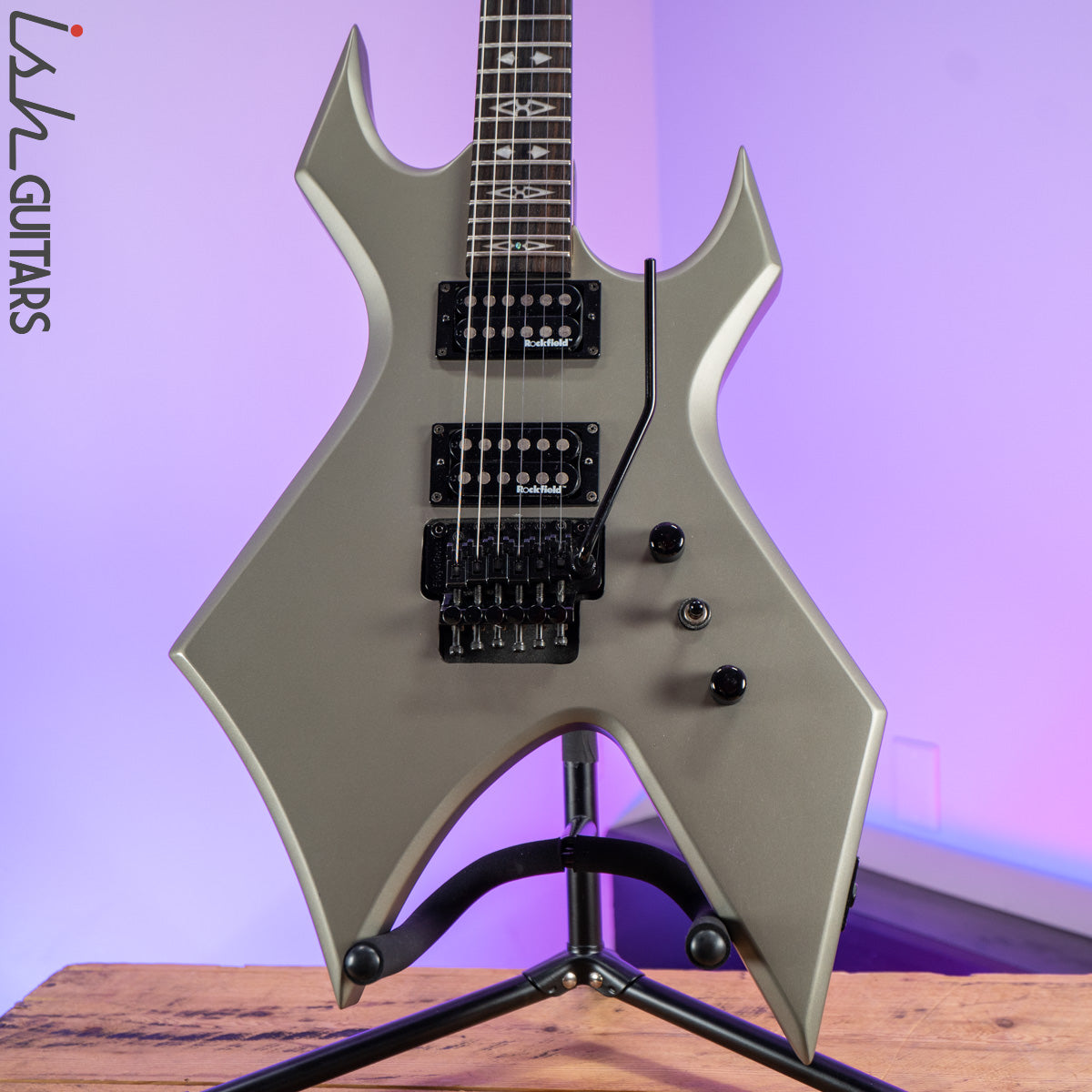 2000 B.C. Rich Dark Arts Warlock Silver/Grey – Ish Guitars 2000 B.C. Rich Dark Arts Warlock Silver/Grey – Ish Guitars