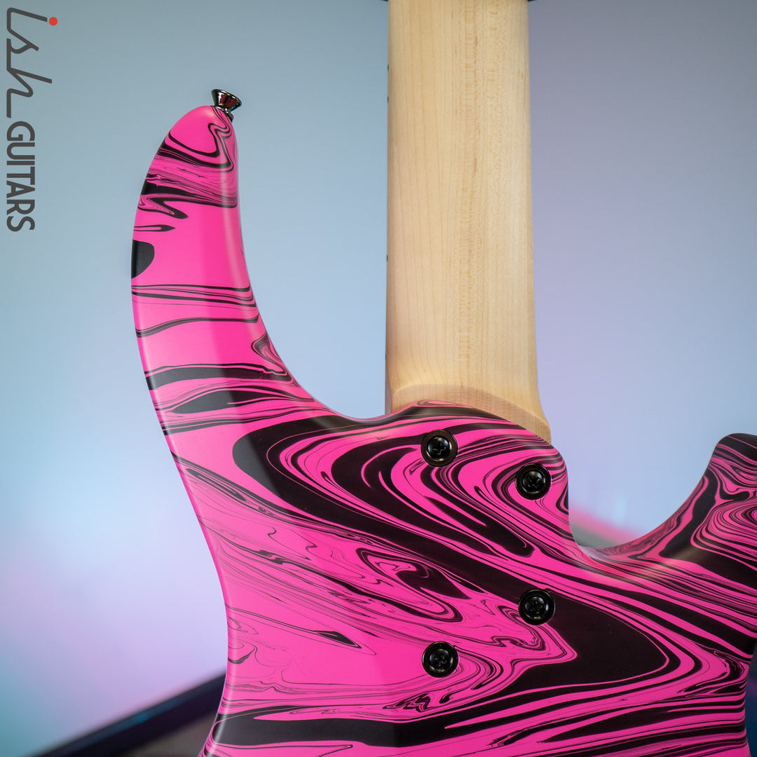 Dingwall NG-3 5-String Left-Handed Bass Matte Pink Swirl