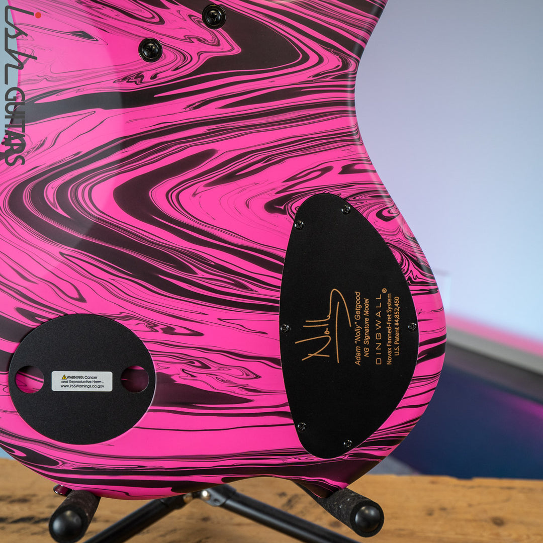 Dingwall NG-3 5-String Left-Handed Bass Matte Pink Swirl