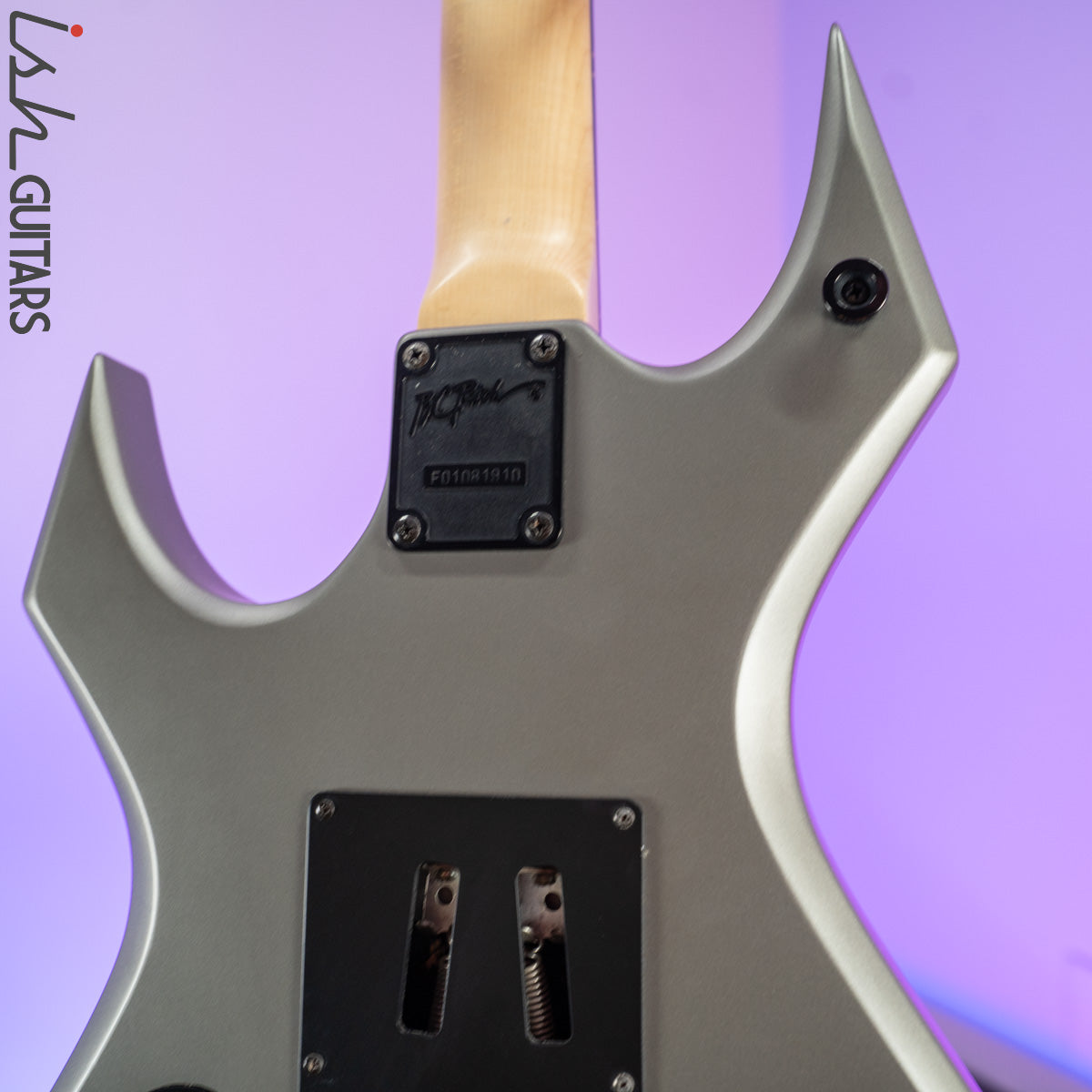 2000 B.C. Rich Dark Arts Warlock Silver/Grey – Ish Guitars 2000 B.C. Rich Dark Arts Warlock Silver/Grey – Ish Guitars