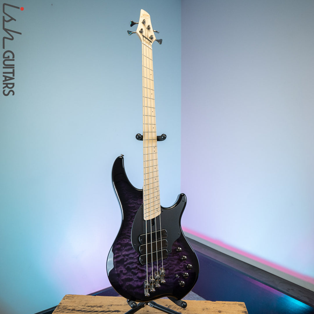 Dingwall Combustion 10th Anniversary 4-String 3 PUP Amethystburst Maple Fretboard