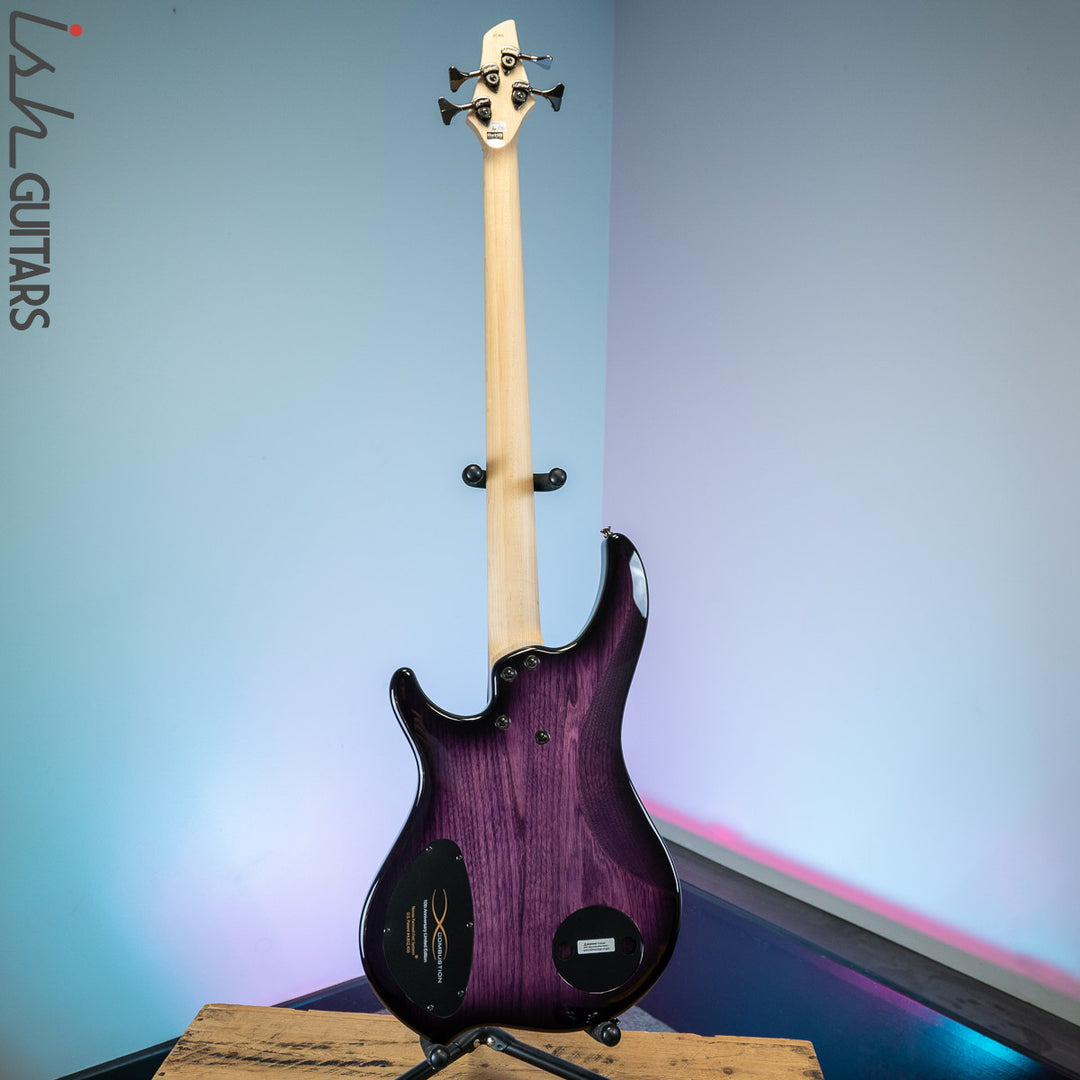 Dingwall Combustion 10th Anniversary 4-String 3 PUP Amethystburst Maple Fretboard