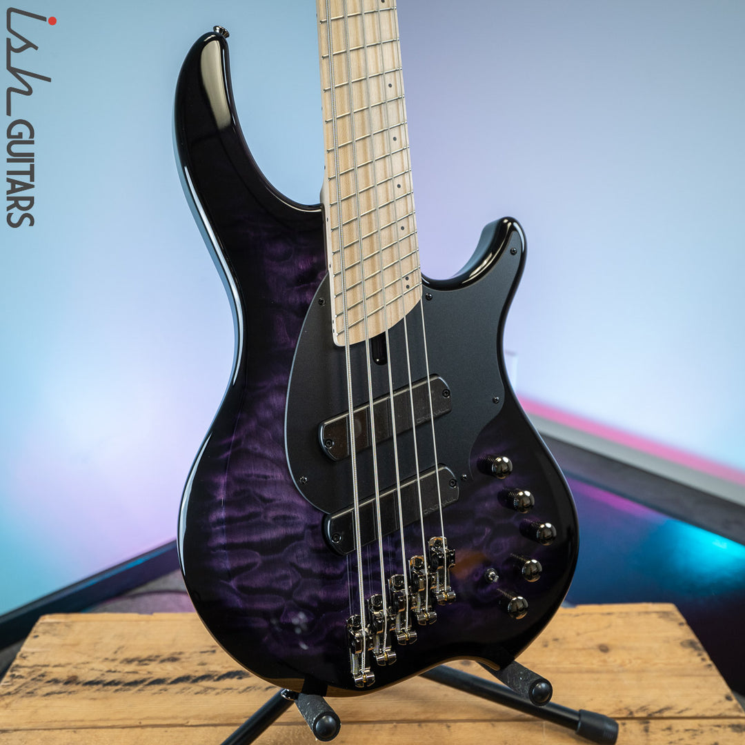 Dingwall 10th Anniversary Combustion 5-String 2 PUP Amethystburst Maple Fretboard