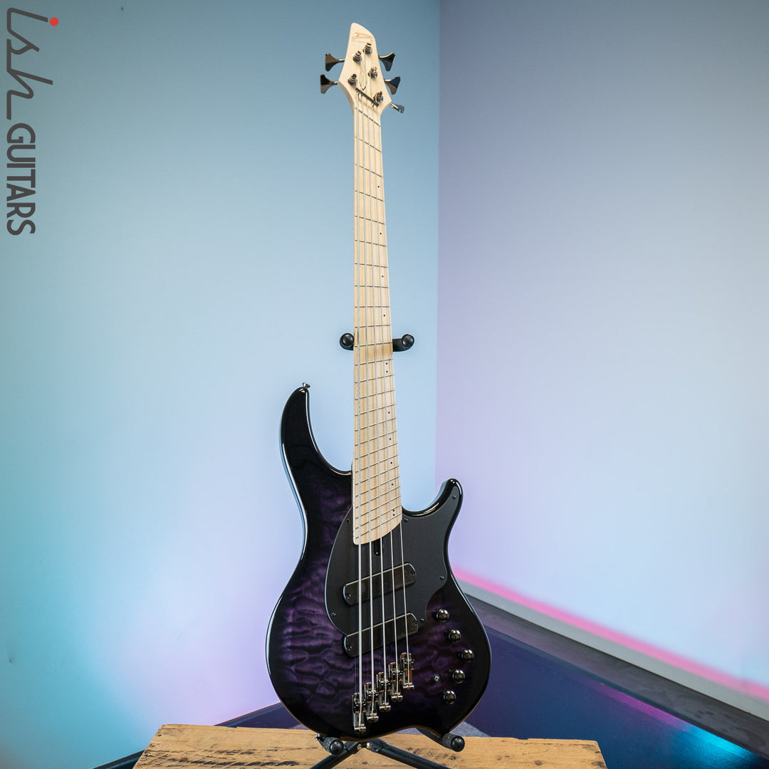 Dingwall 10th Anniversary Combustion 5-String 2 PUP Amethystburst Maple Fretboard