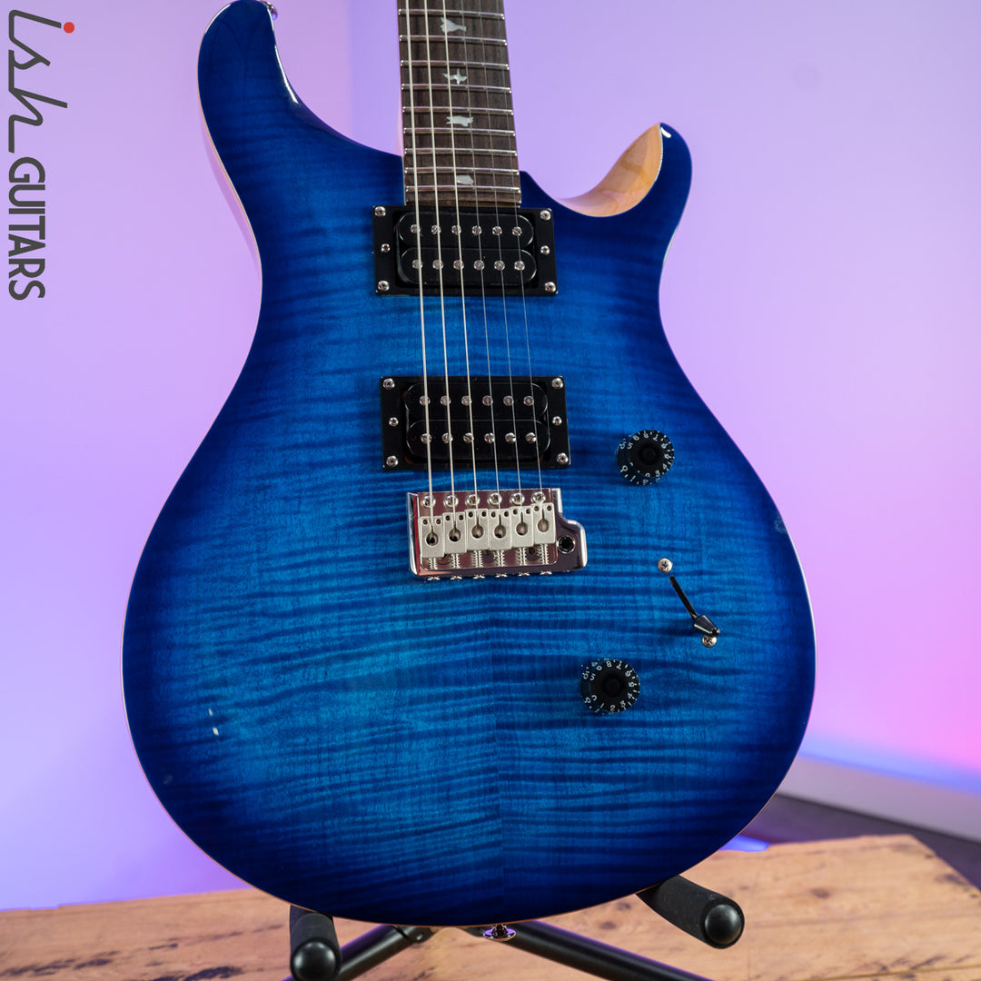 2021 PRS SE Custom 24 Faded Blue Burst