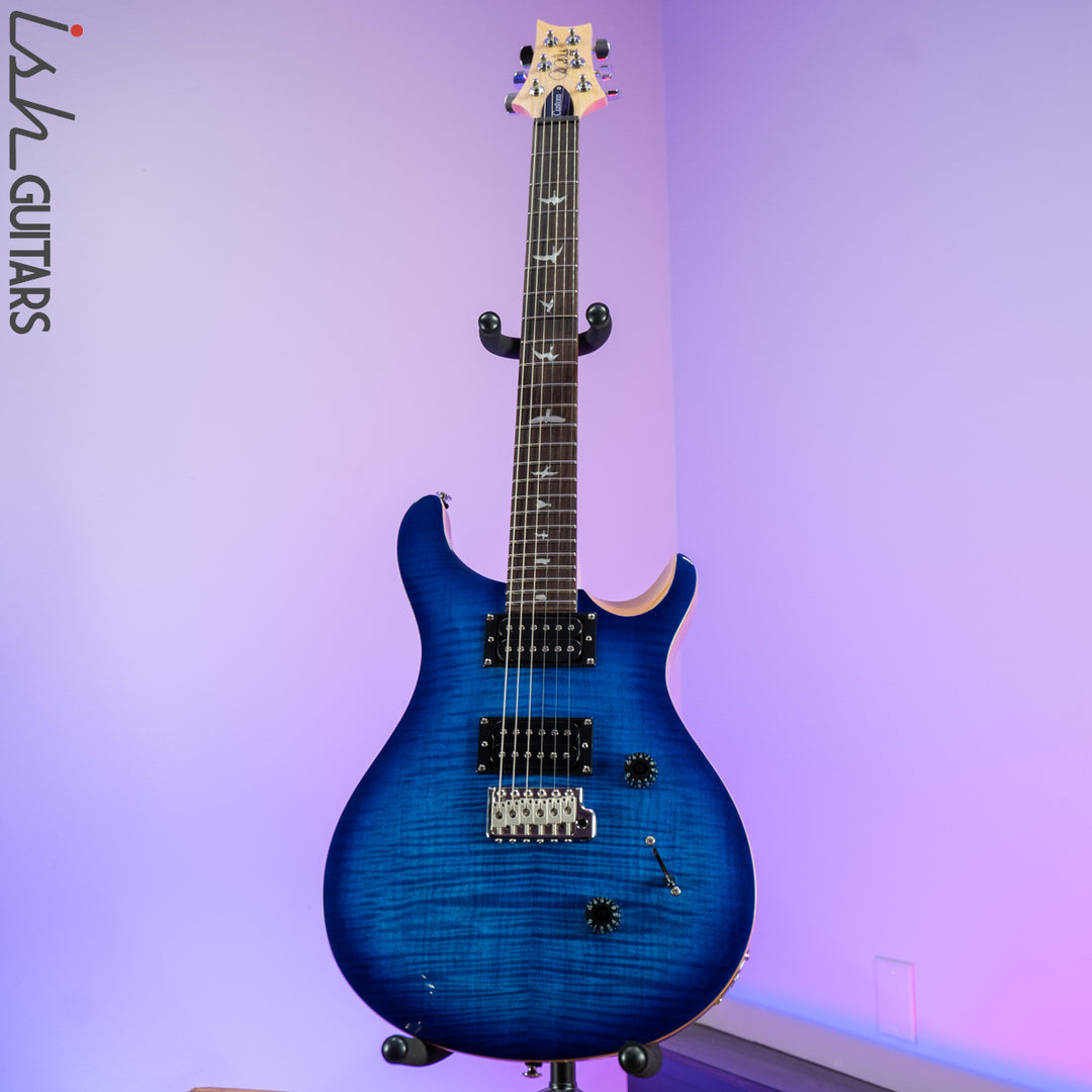 2021 PRS SE Custom 24 Faded Blue Burst