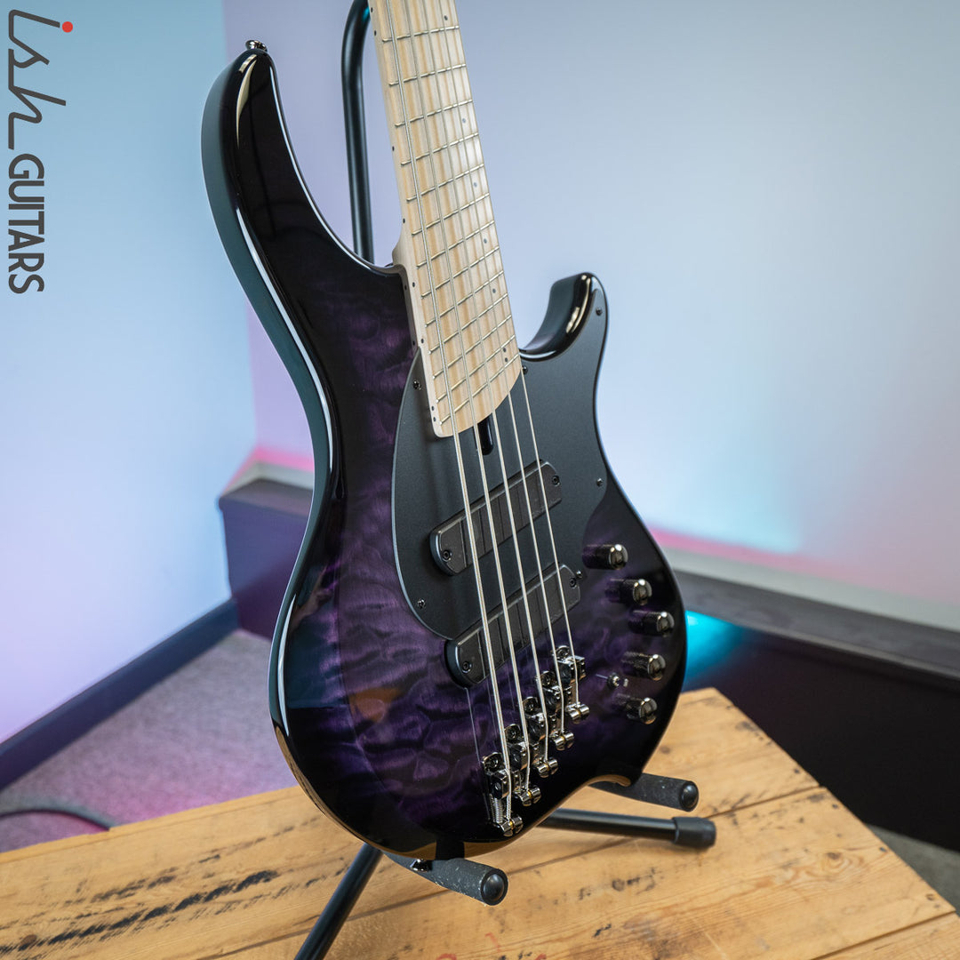 Dingwall 10th Anniversary Combustion 5-String 2 PUP Amethystburst Maple Fretboard