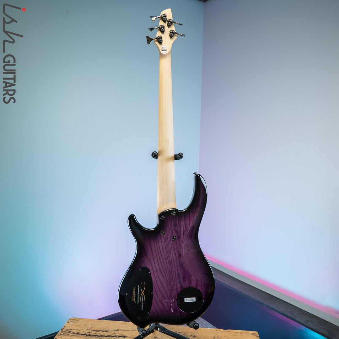 Dingwall 10th Anniversary Combustion 5-String 2 PUP Amethystburst Maple Fretboard