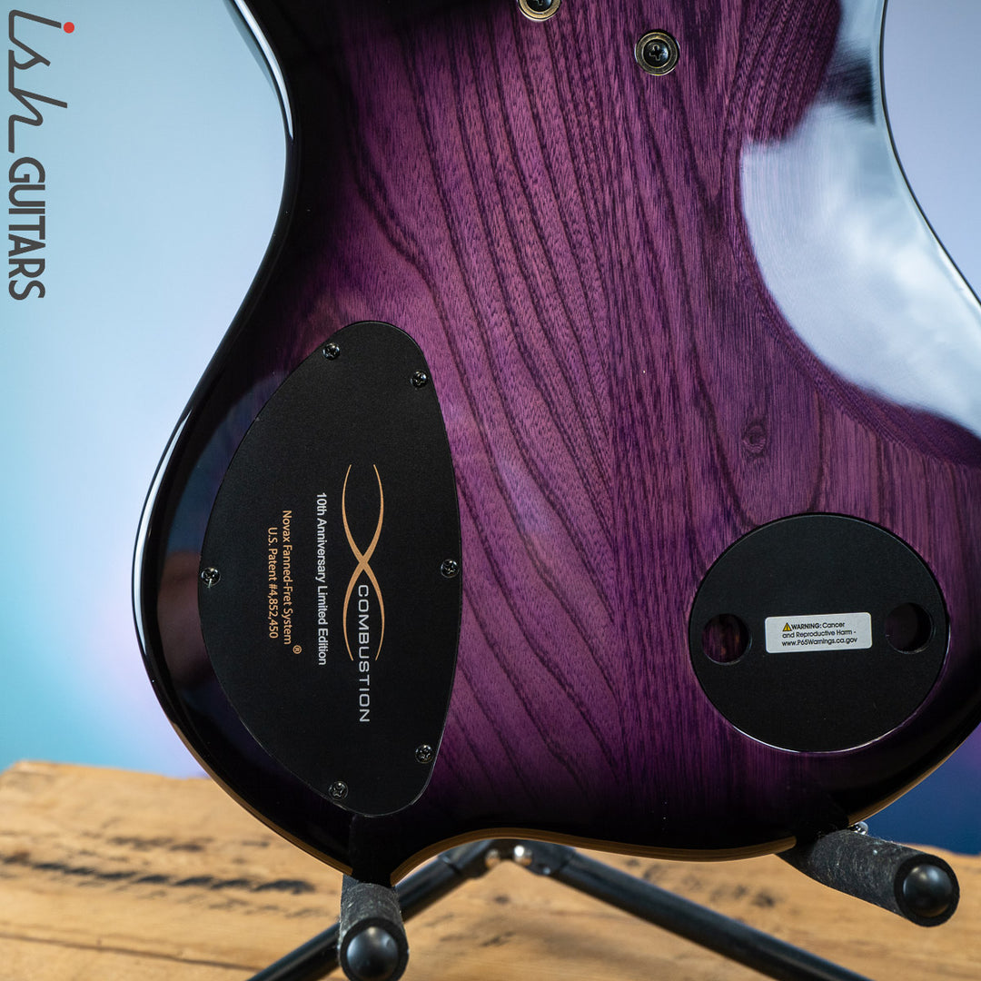 Dingwall 10th Anniversary Combustion 5-String 2 PUP Amethystburst Maple Fretboard