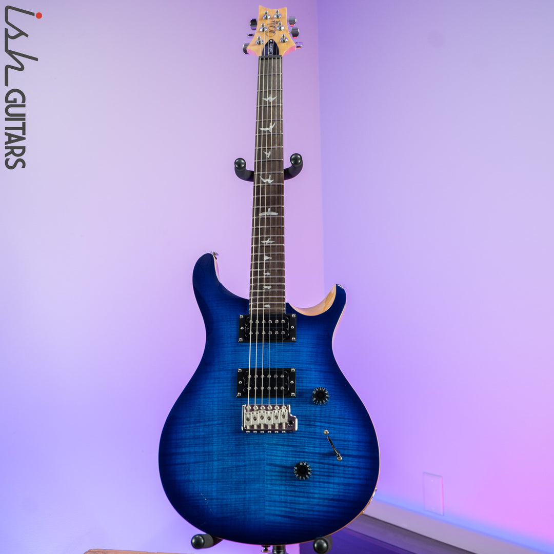 2021 PRS SE Custom 24 Faded Blue Burst