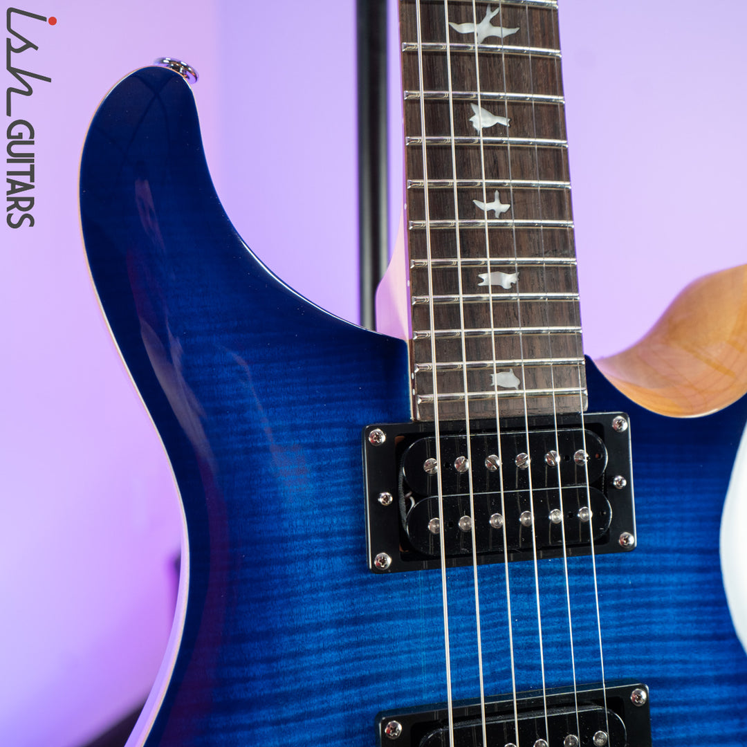 2021 PRS SE Custom 24 Faded Blue Burst