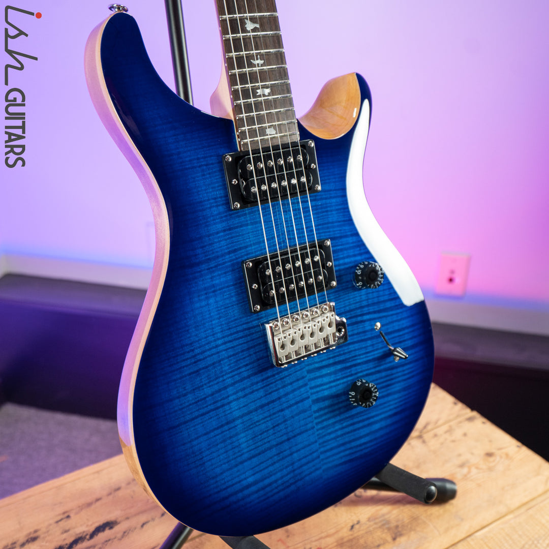 2021 PRS SE Custom 24 Faded Blue Burst