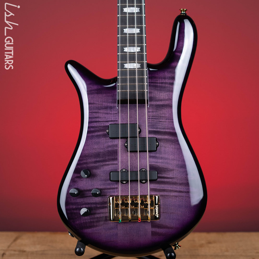 Spector Euro4 LT 4-String Bass Left Handed Violet Fade Gloss - Demo