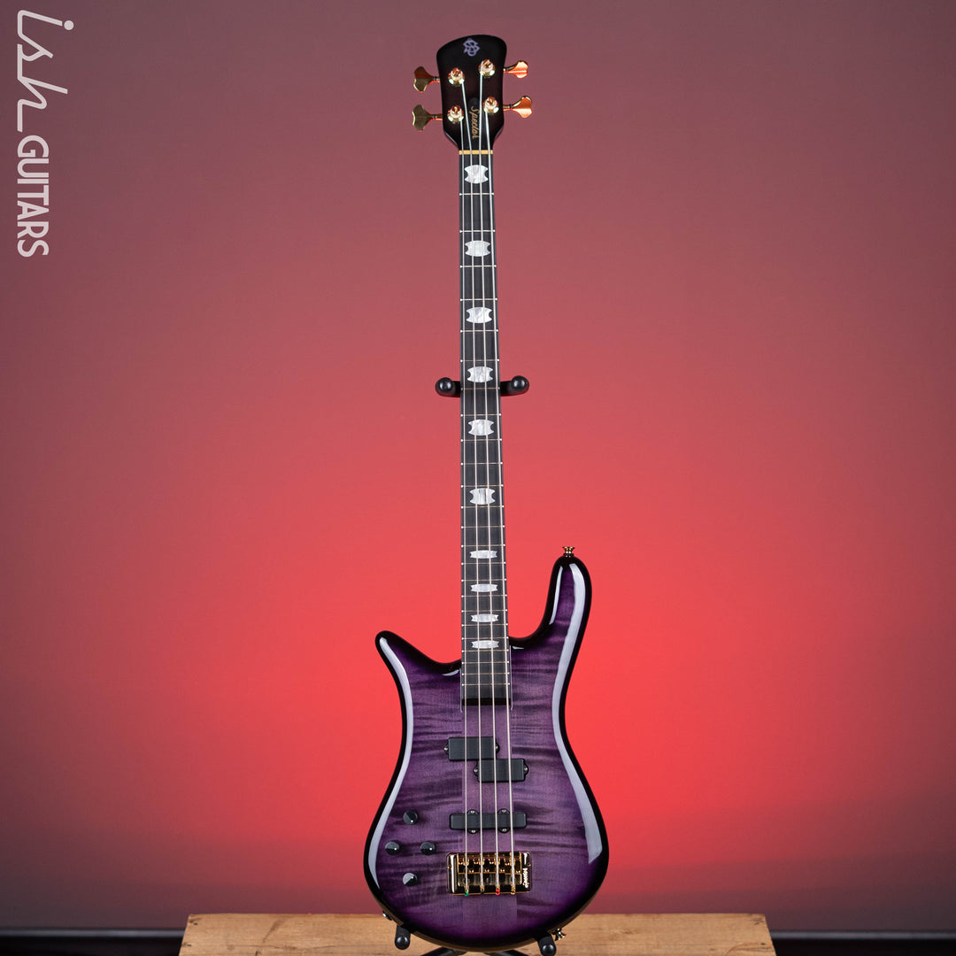 Spector Euro4 LT 4-String Bass Left Handed Violet Fade Gloss - Demo