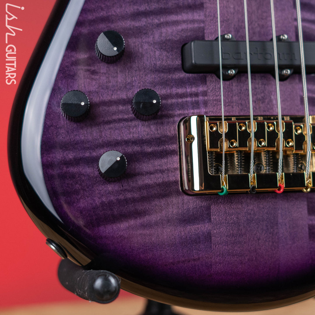 Spector Euro4 LT 4-String Bass Left Handed Violet Fade Gloss - Demo