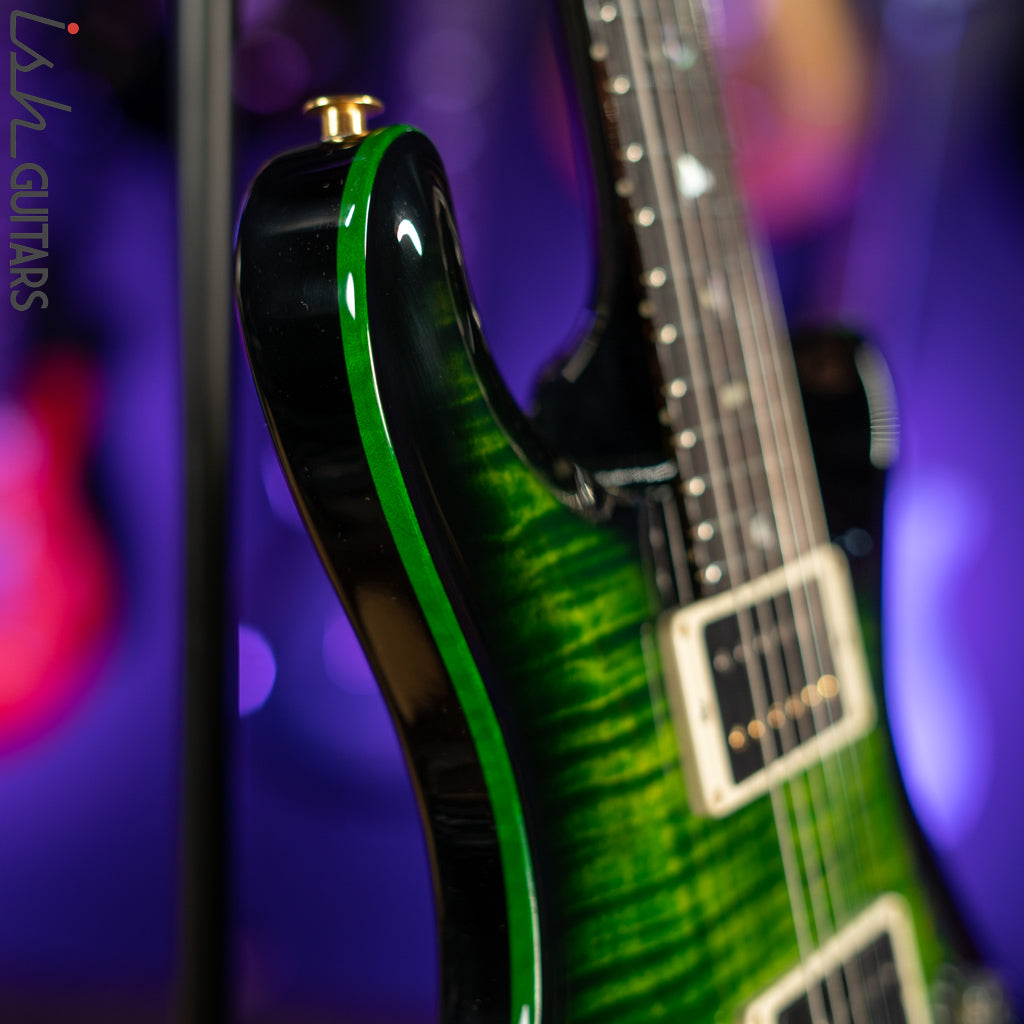 PRS Custom 24 35th Anniversary 10 Top Emerald Green w/ Black Wrap