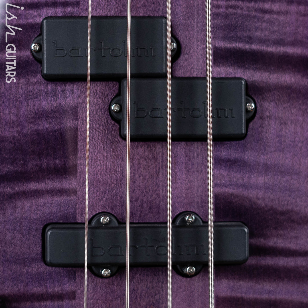 Spector Euro4 LT 4-String Bass Left Handed Violet Fade Gloss - Demo