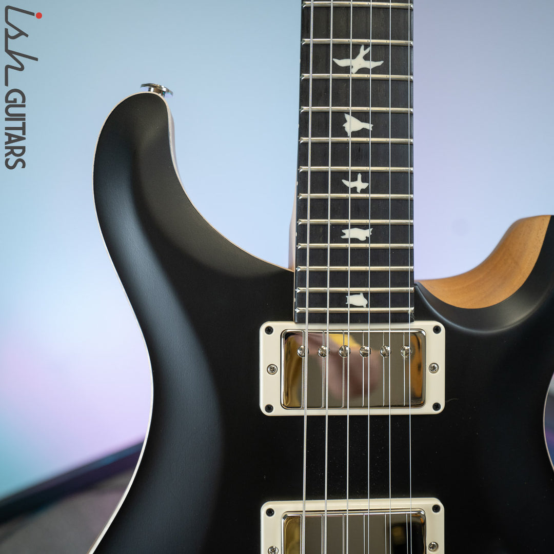 PRS CE 24 Satin Nitro 57/08 Ebony Fretboard Black – Ish Guitars