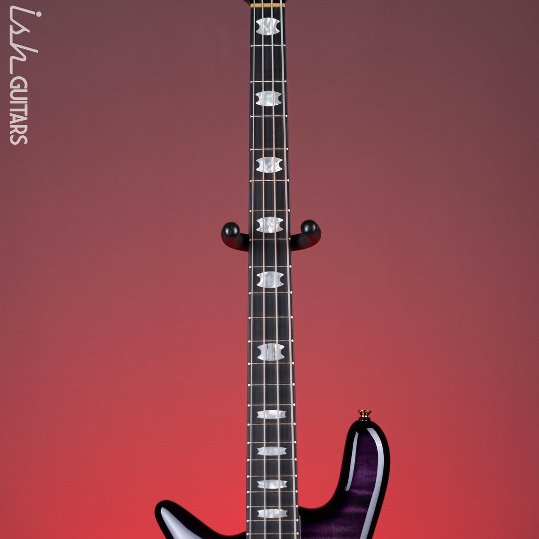 Spector Euro4 LT 4-String Bass Left Handed Violet Fade Gloss - Demo