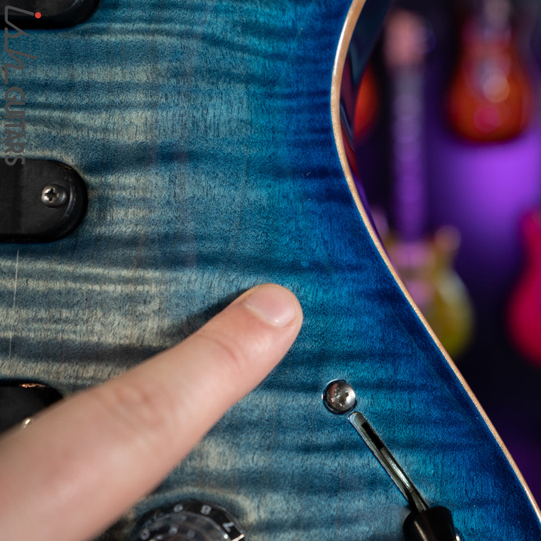 2011 PRS 513 Faded Blue Burst 10 Top