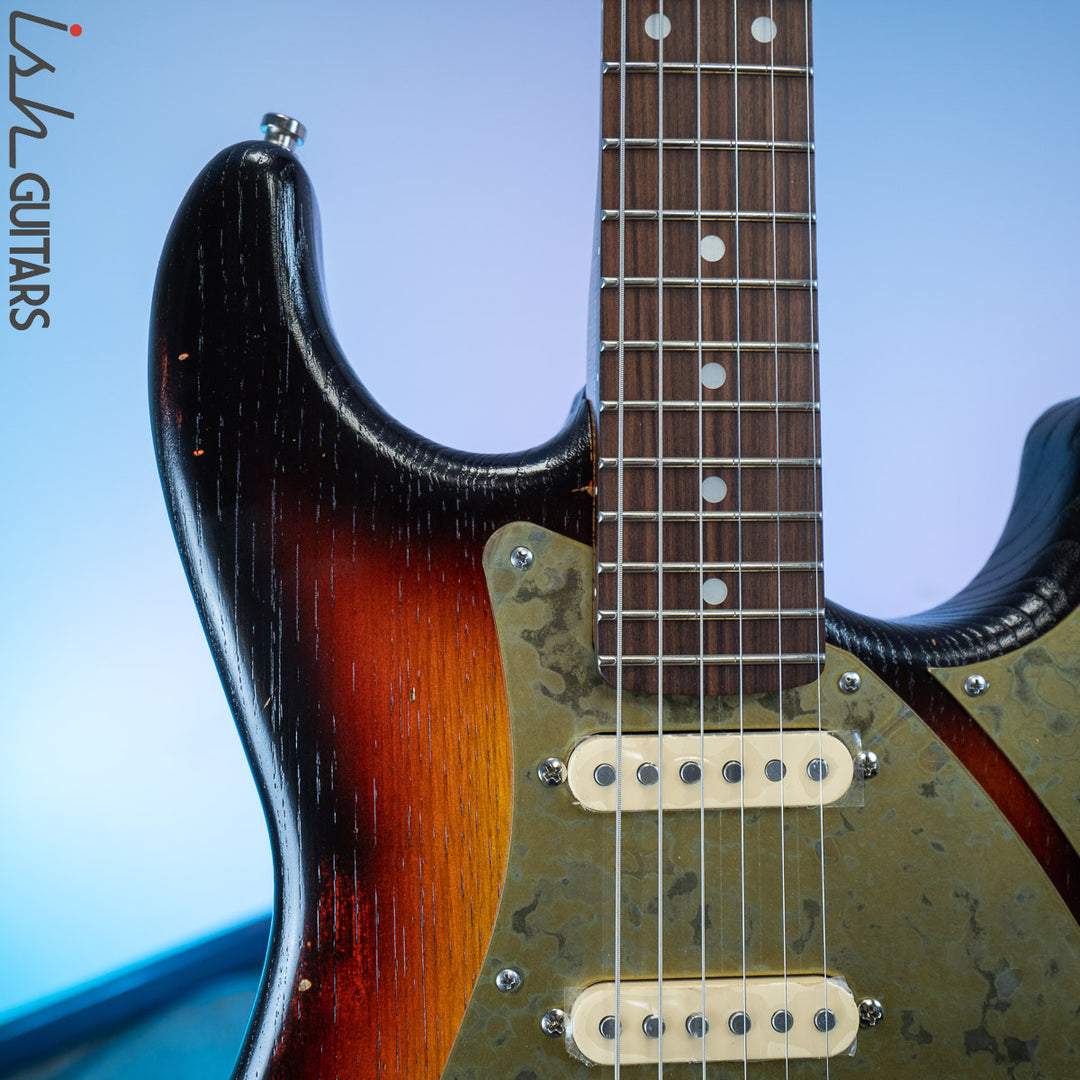 Paoletti Stratospheric Loft Pickled Finish 3 Tone Burst