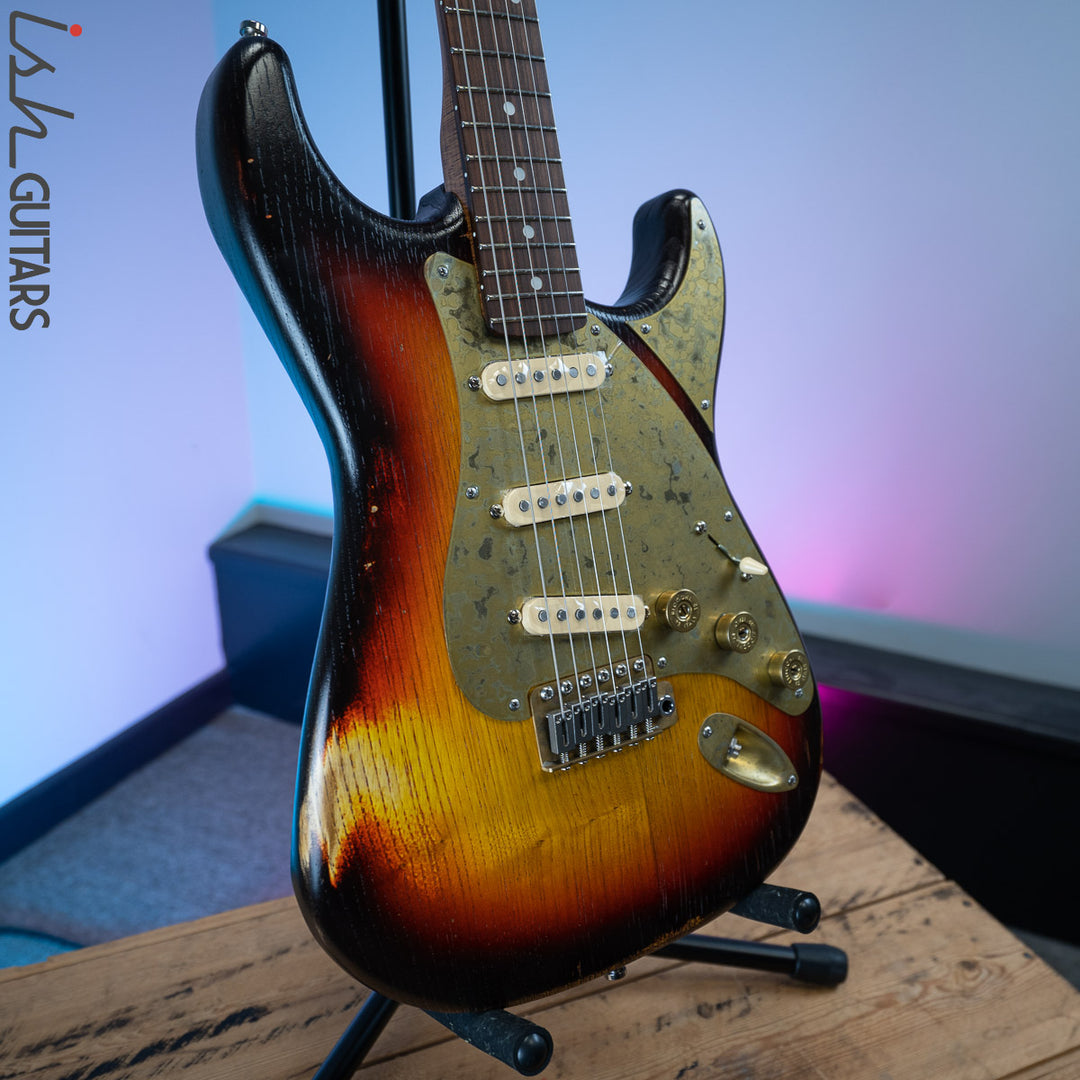 Paoletti Stratospheric Loft Pickled Finish 3 Tone Burst