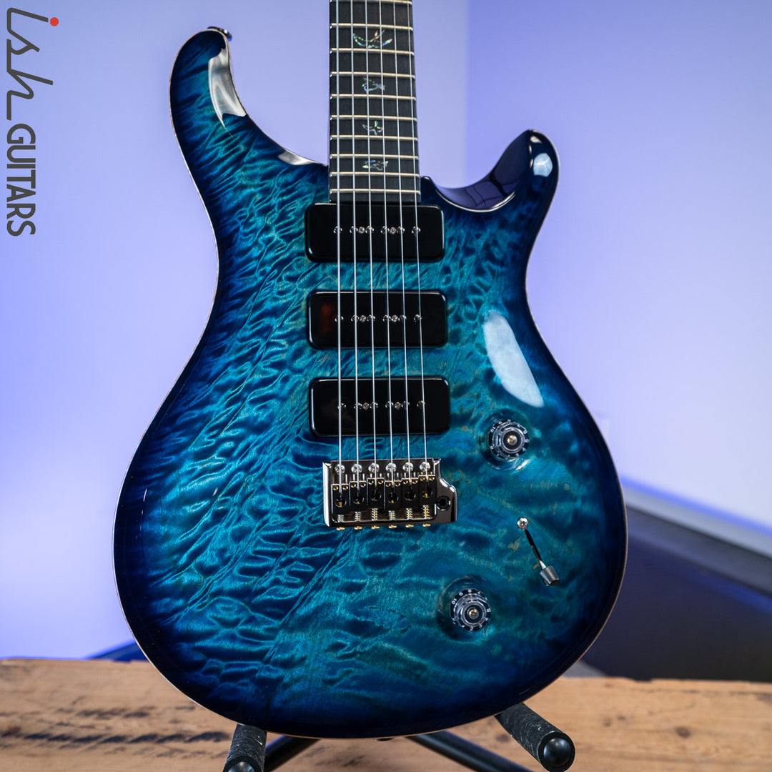PRS Wood Library Custom 22 Soapbar River Blue Burst