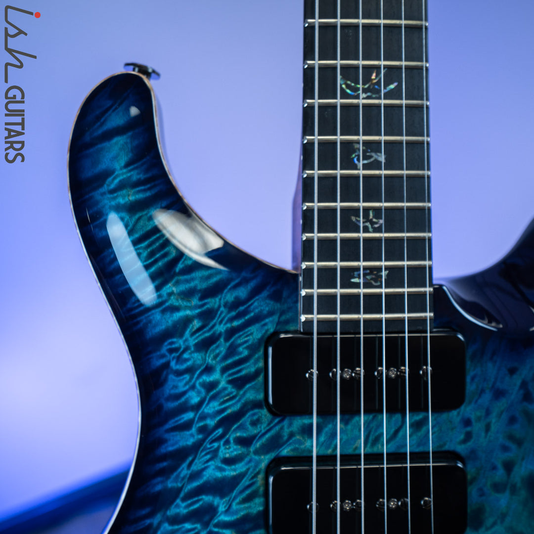 PRS Wood Library Custom 22 Soapbar River Blue Burst