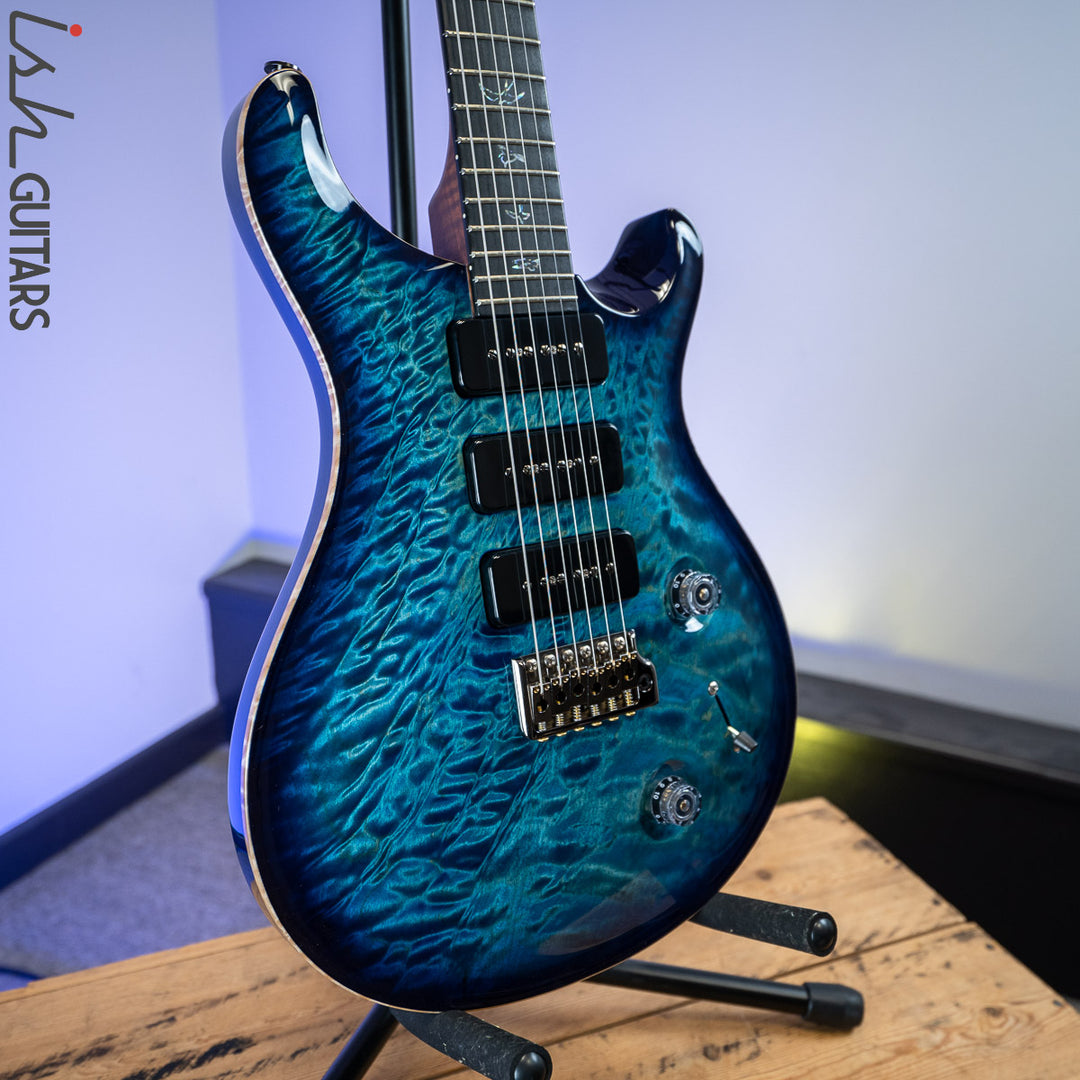 PRS Wood Library Custom 22 Soapbar River Blue Burst