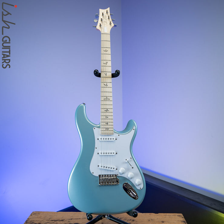 PRS Silver Polar Blue Maple Fretboard – Ish Guitars