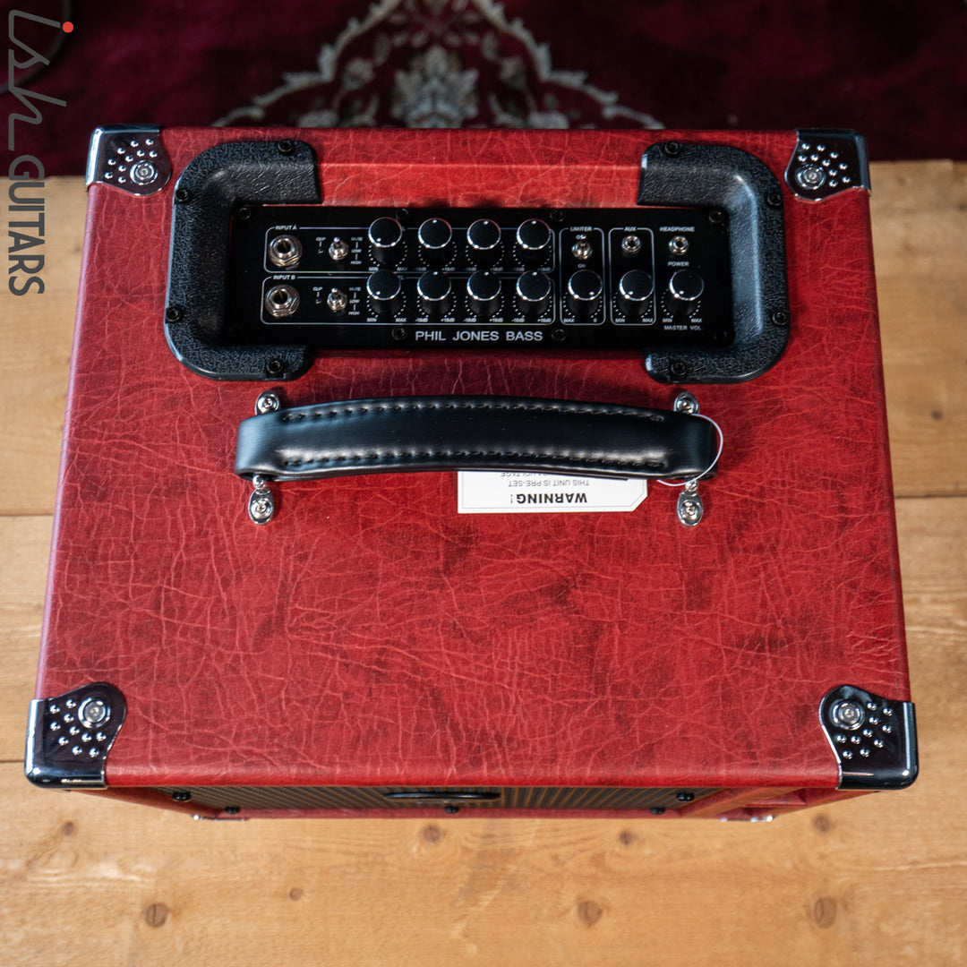 Phil Jones Bass Suitcase Compact BG-400 Combo Amp Red